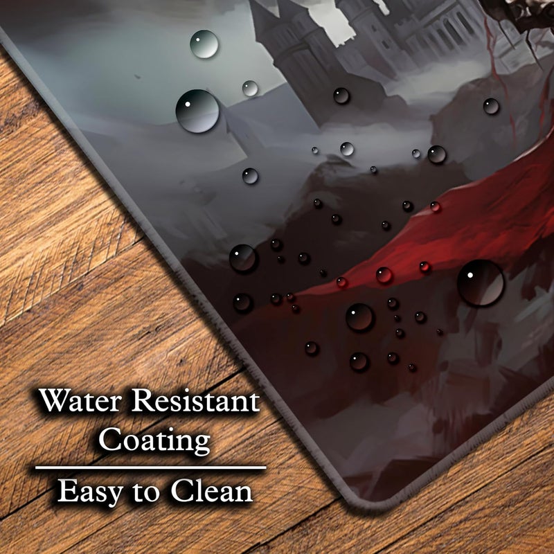 Digital Sorcery Studio Store Card Game Playmat - Premium Stitched Edge - Perfect for MTG Commander Decks (Edgar Vampire Knight) - Image 5